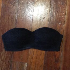 Black bandeau bra